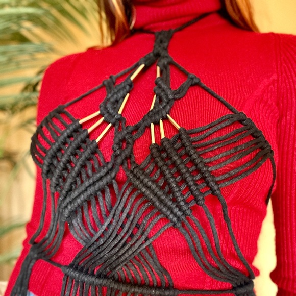 Handmade Macramé Festival Dress - Picture 4 of 8